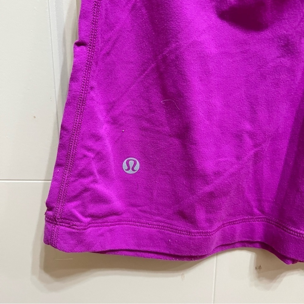 Lululemon Fuchsia Racerback Athleisure Camisole Shirt Size 6 - Picture 6 of 9